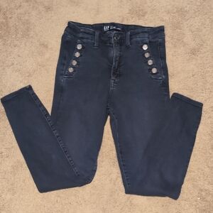 GAP Women's Dark Blue Skinny Jeans